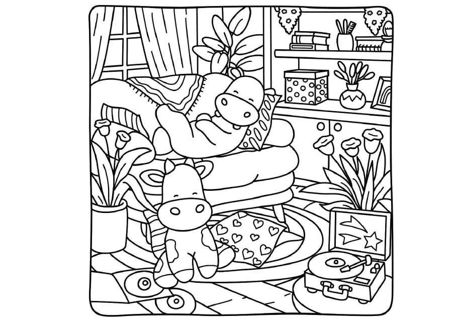 Kleurplaat Cozy Moments 35 Kleurplaat Cozy Moments28