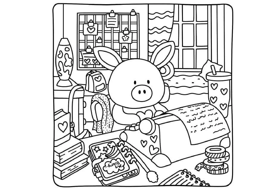 Kleurplaat Cozy Moments 36 Kleurplaat Cozy Moments29