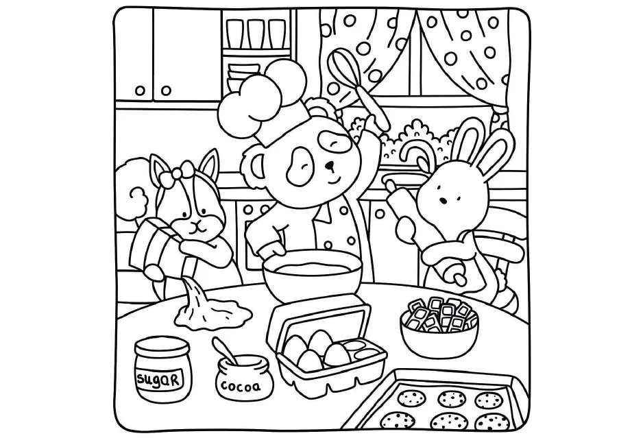 Kleurplaat Cozy Moments 13 Kleurplaat Cozy Moments6