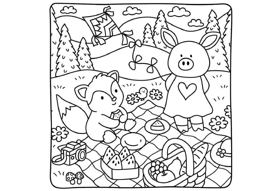 Kleurplaat Cozy Moments 15 Kleurplaat Cozy Moments8