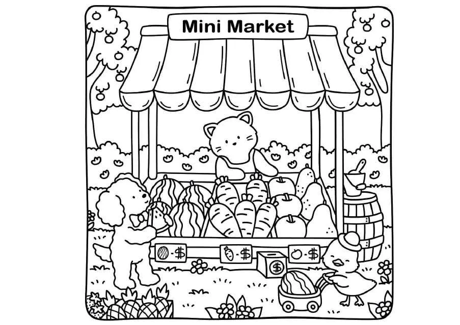 Kleurplaat Cozy Moments 16 Kleurplaat Cozy Moments9