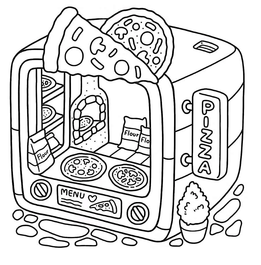 Kleurplaat Little Corner gratis1