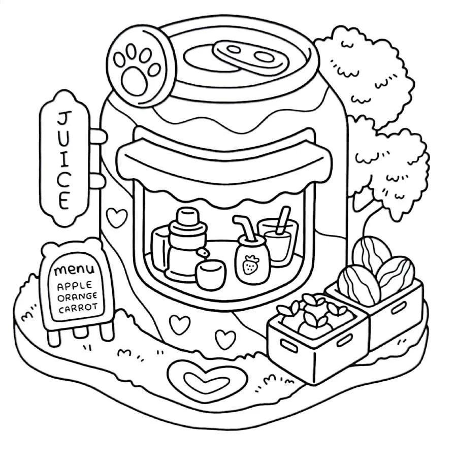 Kleurplaat Little Corner gratis13