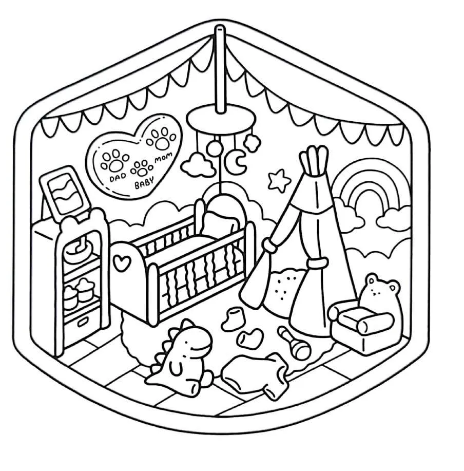 Kleurplaat Little Corner gratis16