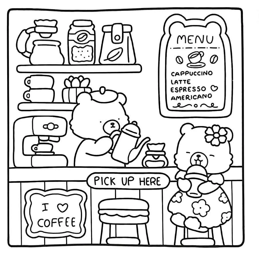 Kleurplaat Little Corner gratis17