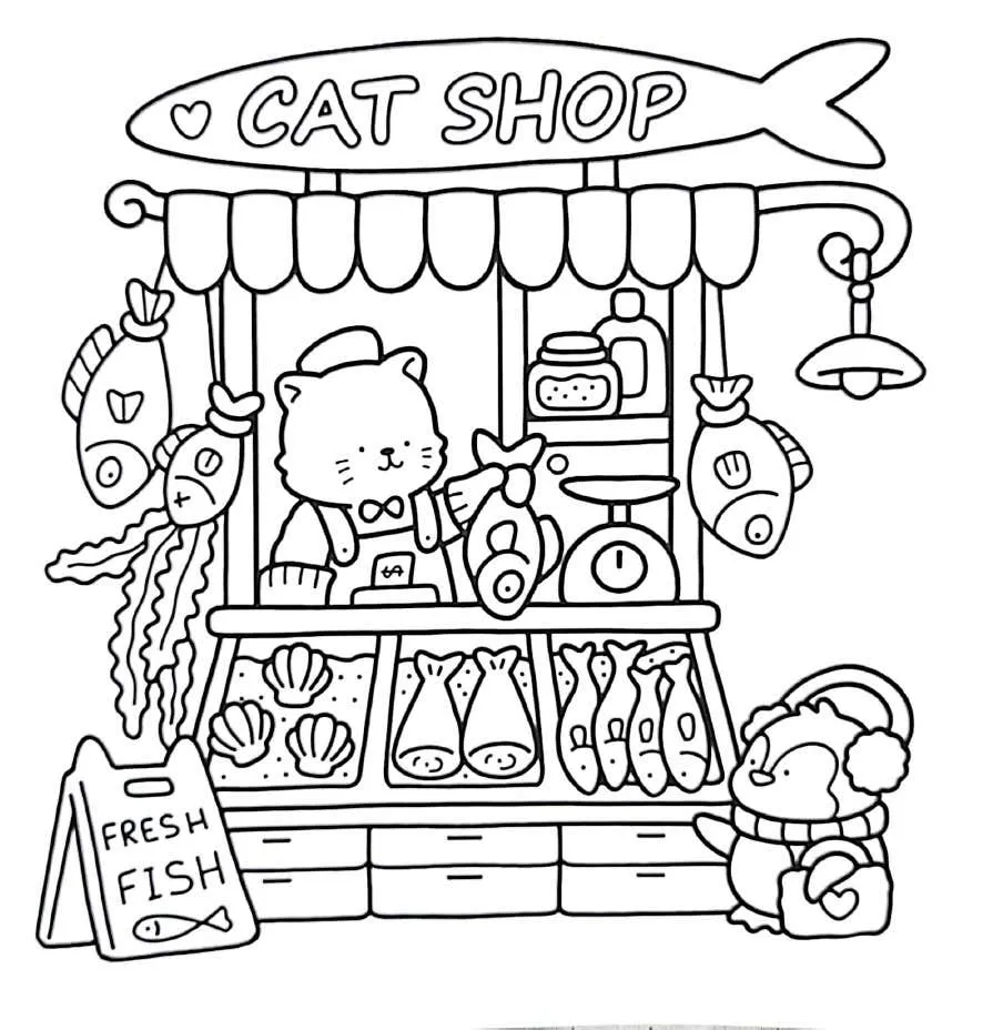 Kleurplaat Little Corner gratis19