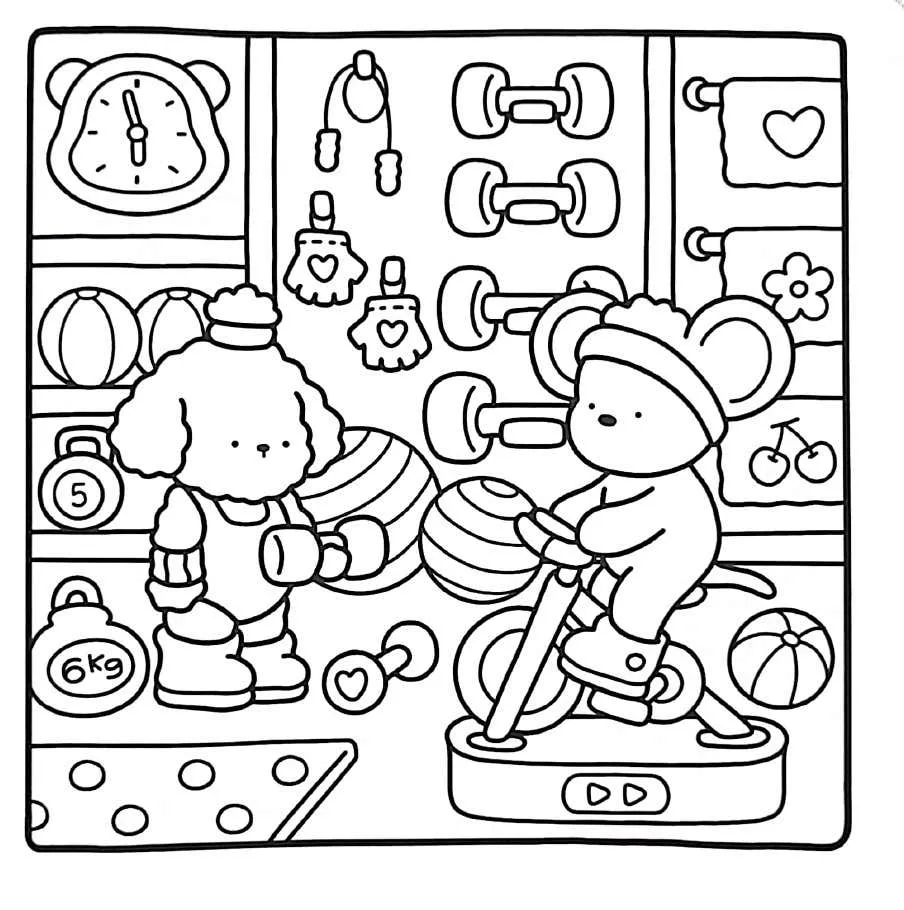 Kleurplaat Little Corner gratis22