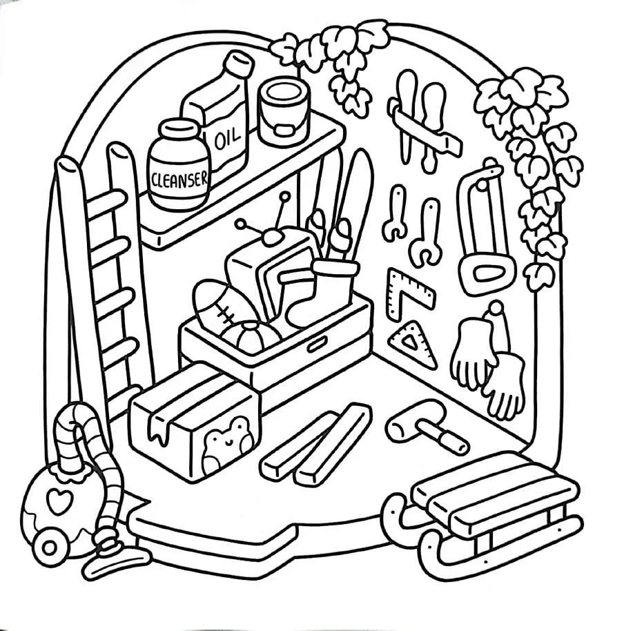 Kleurplaat Little Corner gratis25