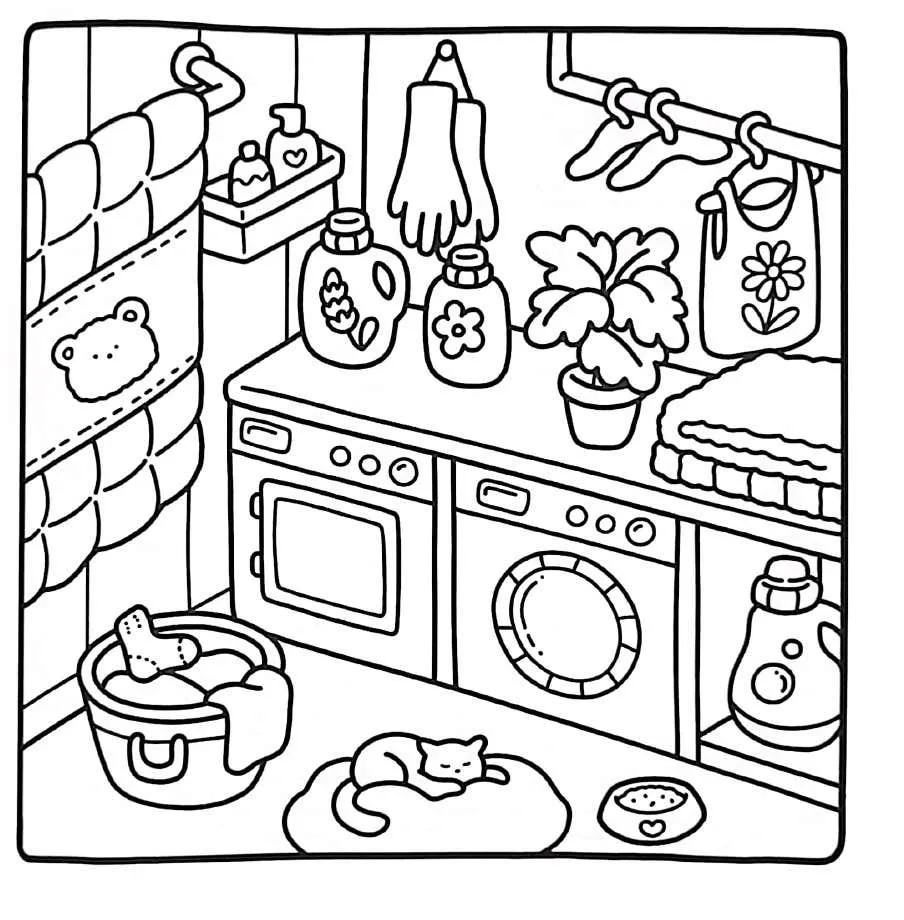 Kleurplaat Little Corner gratis26