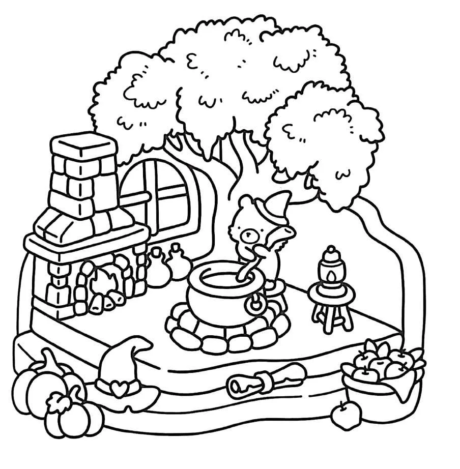 Kleurplaat Little Corner gratis29