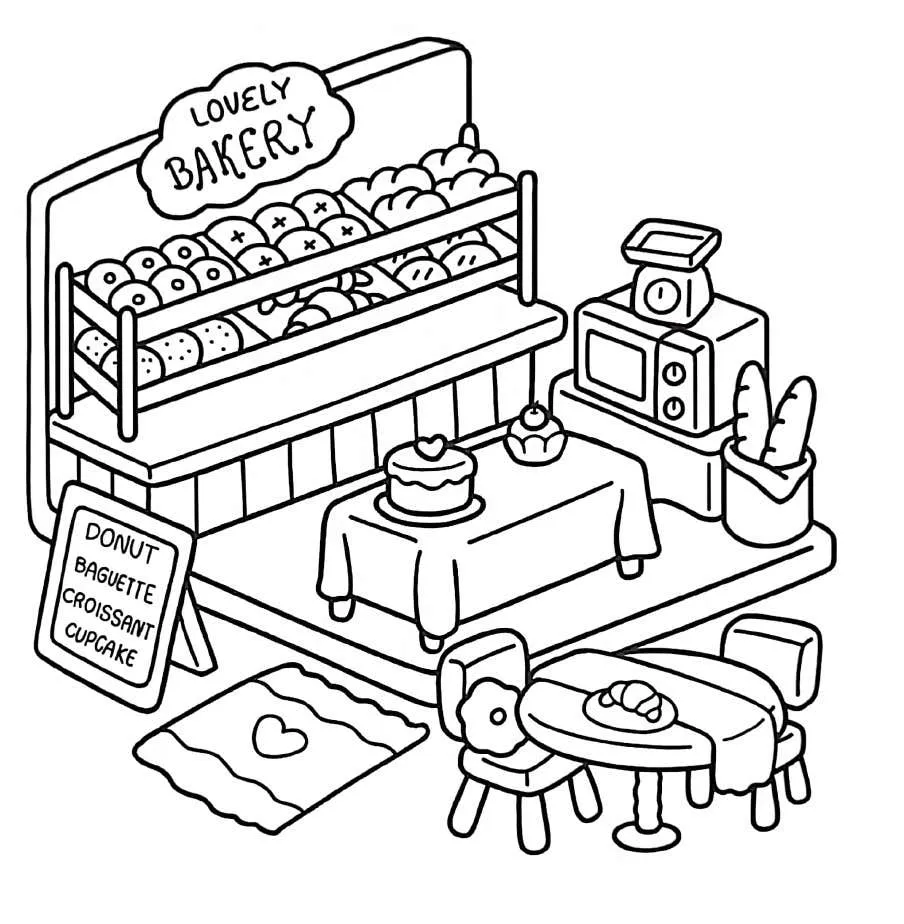 Kleurplaat Little Corner gratis31