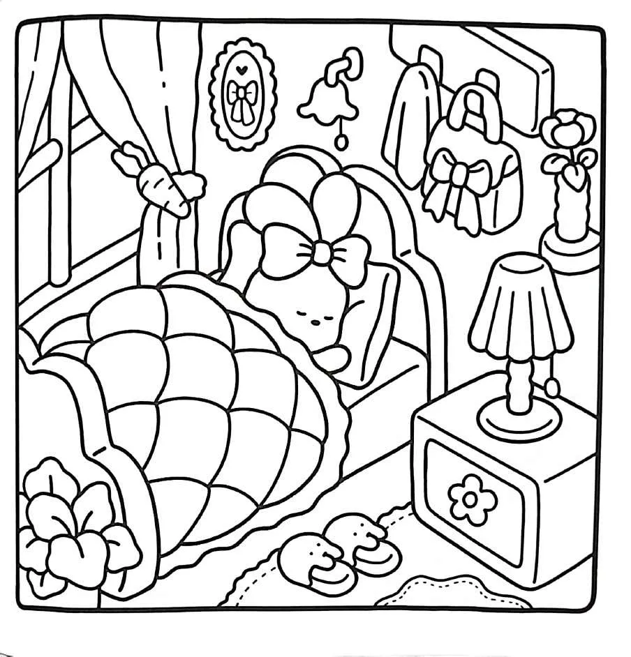 Kleurplaat Little Corner gratis32