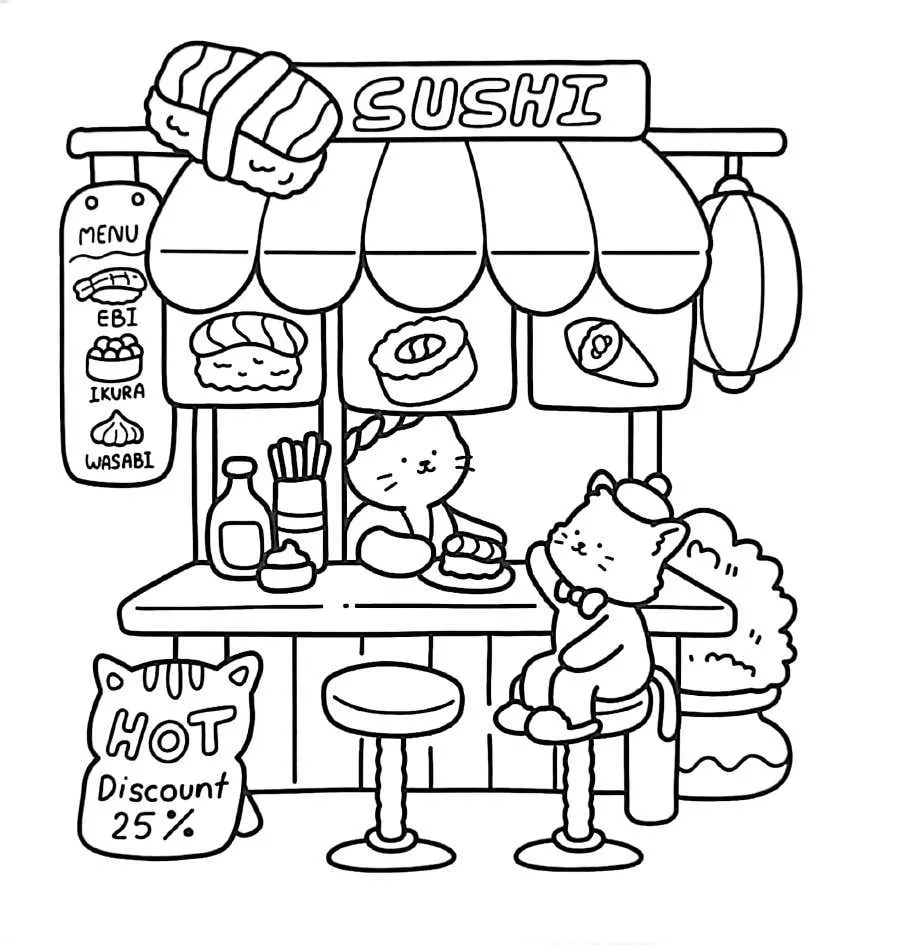 Kleurplaat Little Corner gratis34