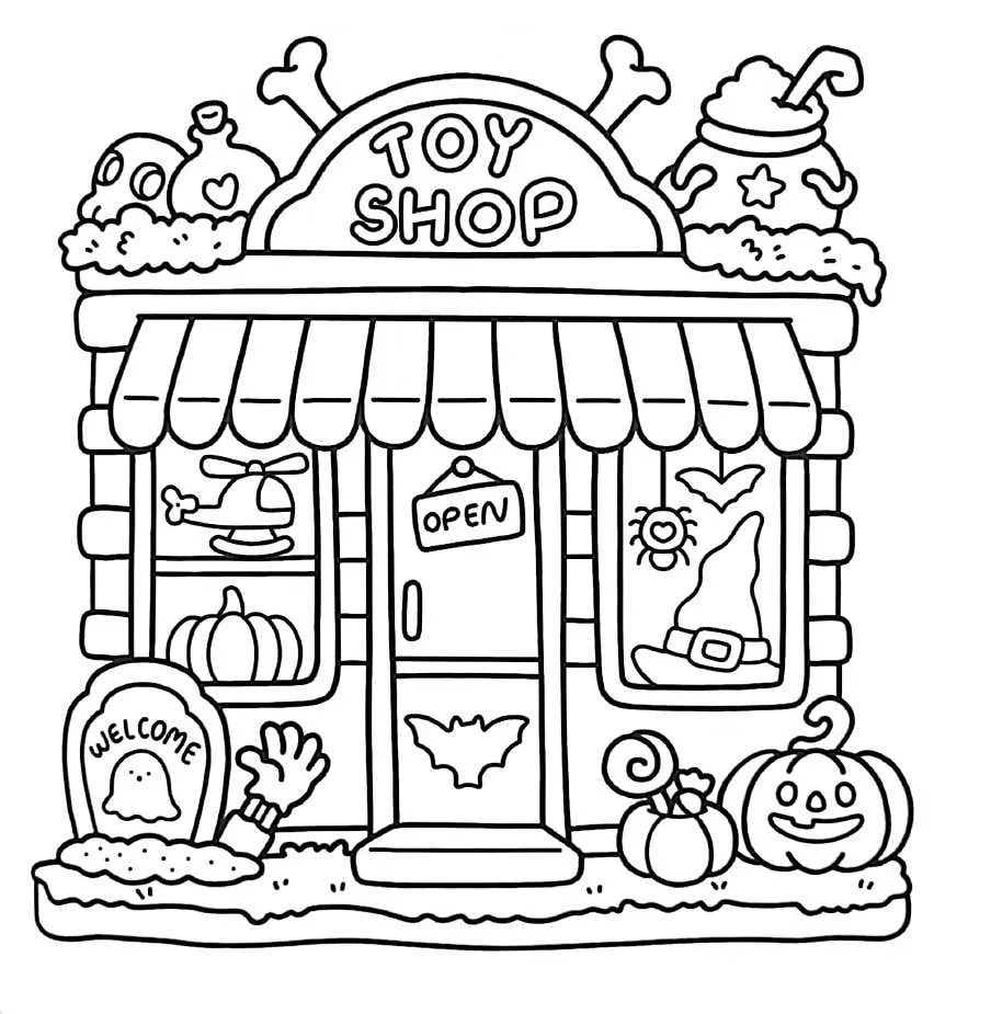 Kleurplaat Little Corner gratis37