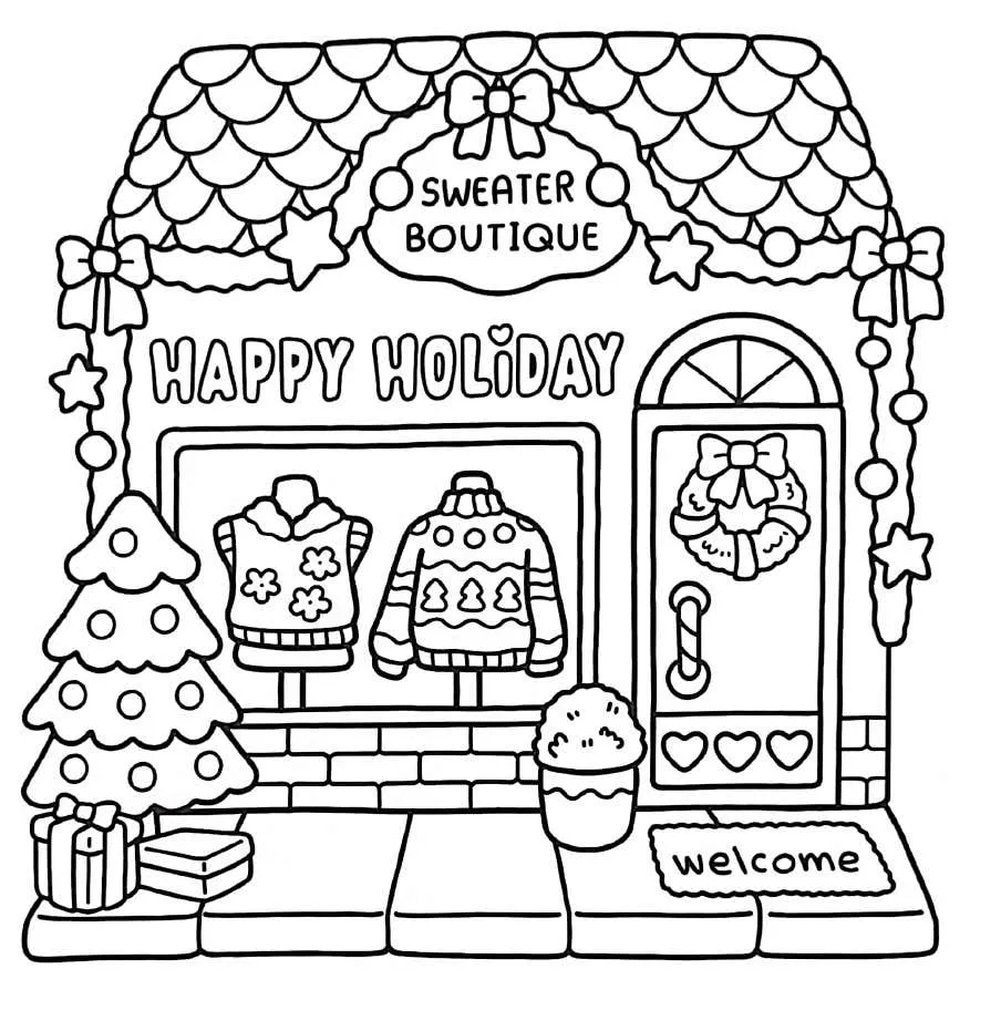 Kleurplaat Little Corner gratis6