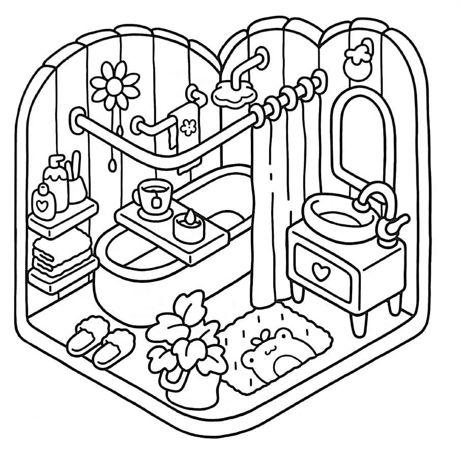 Kleurplaat Little Corner gratis9