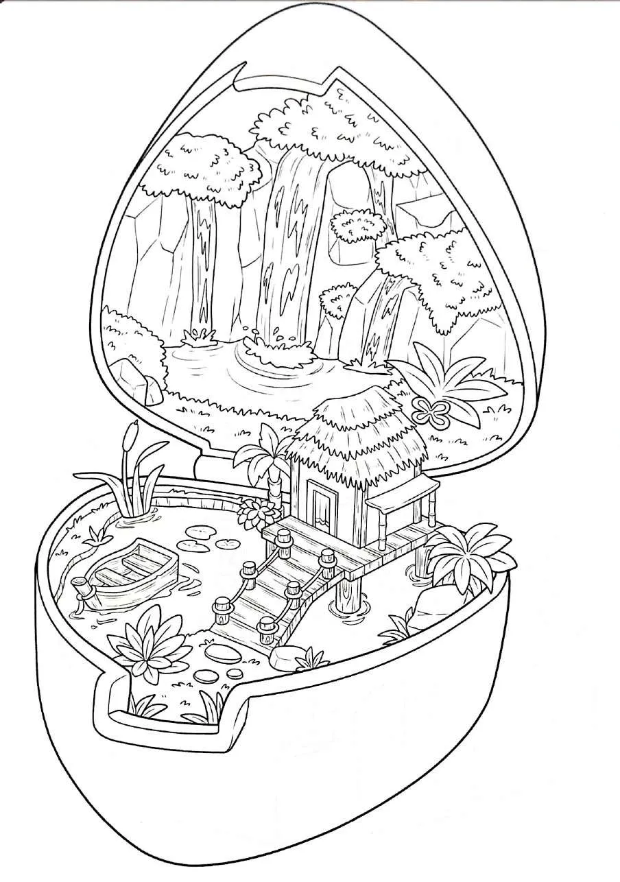 Kleurplaat Pocket World 44 Kleurplaat Pocket World gratis38