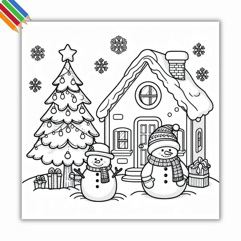 30 Dibujos de Muñeco de nieve para colorear e imprimir PDF 30-dibujos-de-mu-eco-de-nieve-para-colorear-e-imprimir-pdf