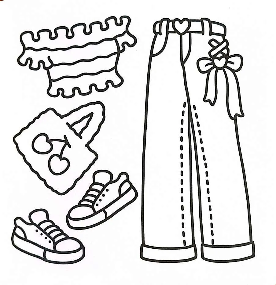 PDF kleurplaten Fashion vibes