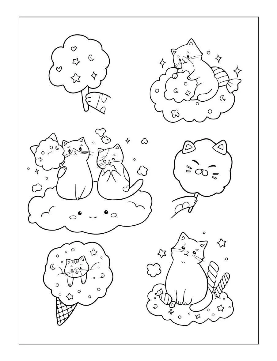 Kleurplaat Tiny Cats 24 Tiny Cats kleurboek kinderen
