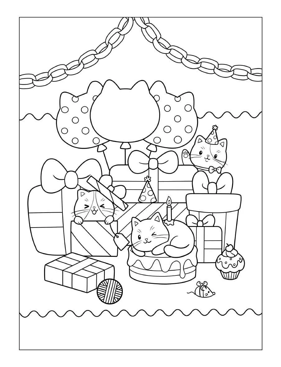Kleurplaat Tiny Cats 29 Tiny Cats kleurplaten collectie