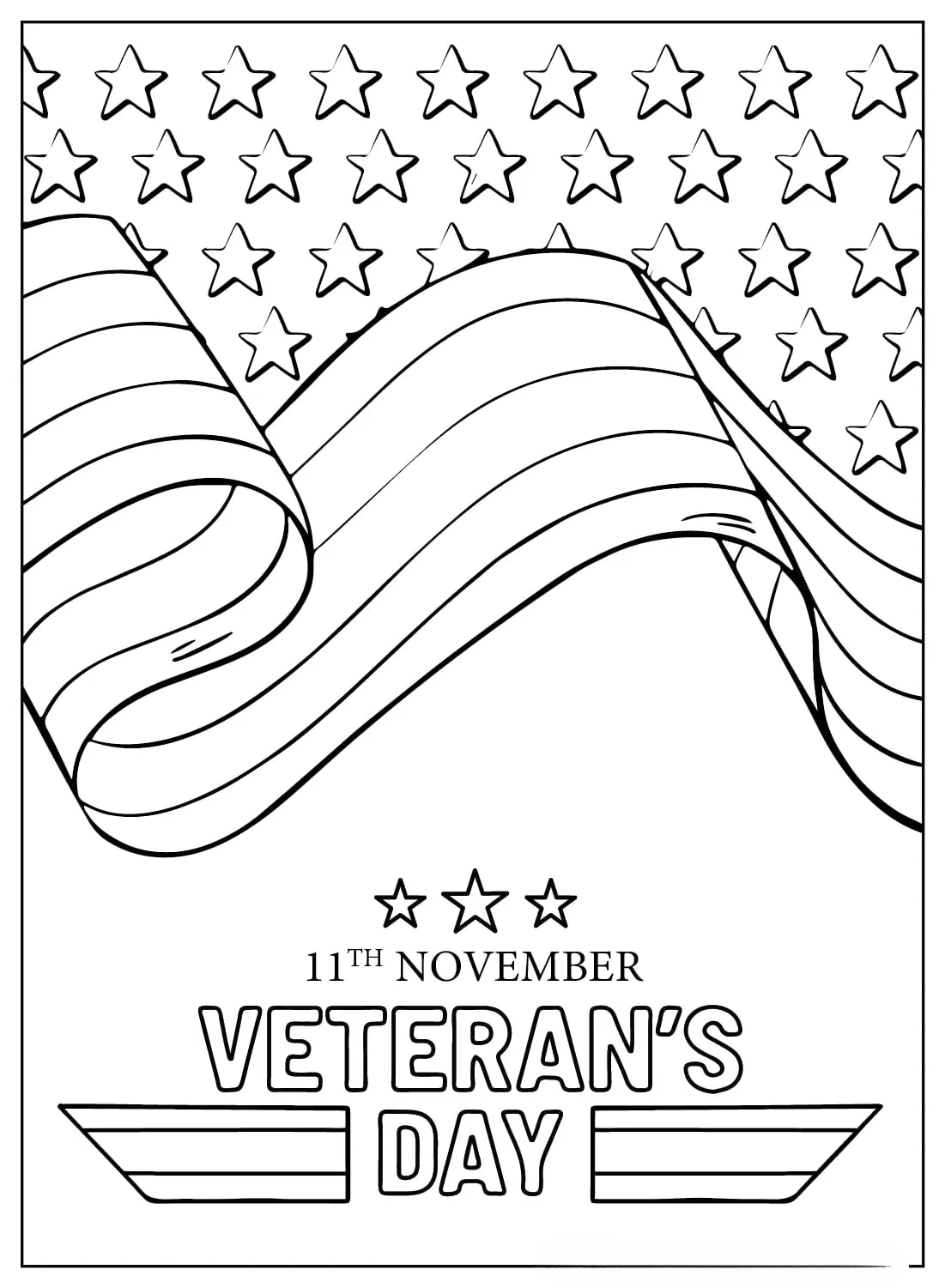Veteranen dag kleurboek gratis dowloadern
