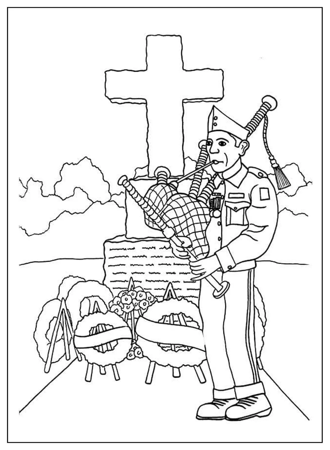 Veteranen dag kleurboek online gratis