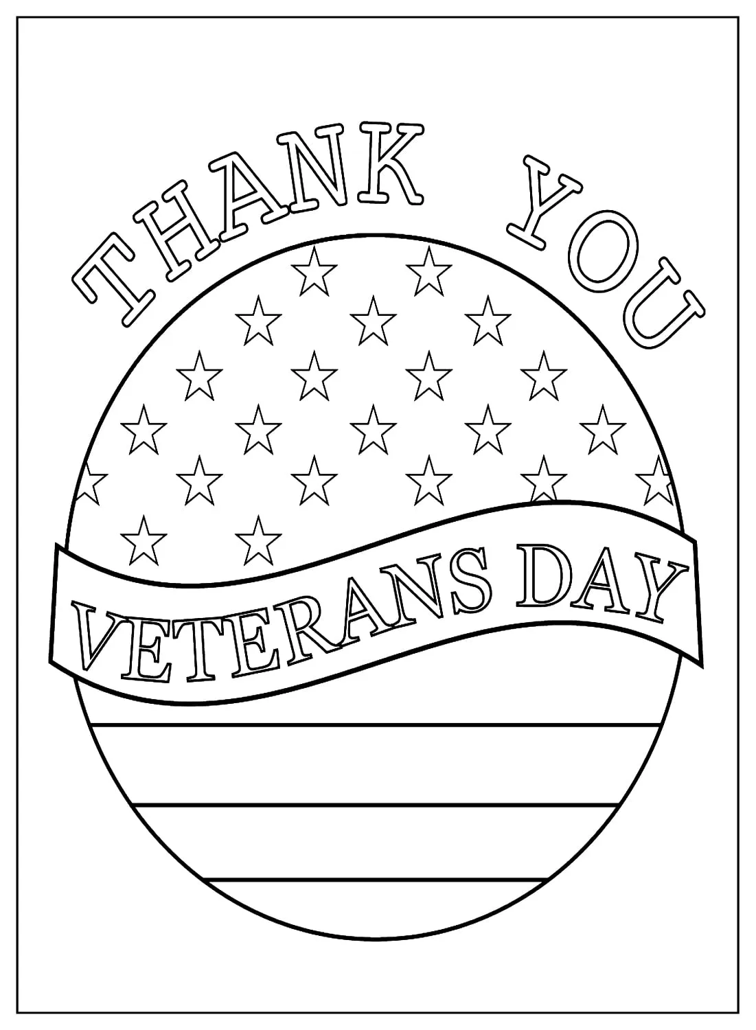 Veteranen dag kleurboek online print