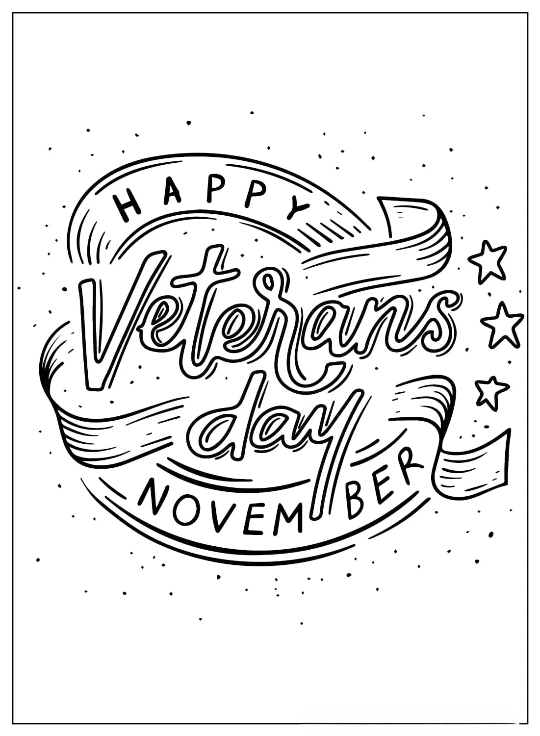 Veteranen dag kleurplaten