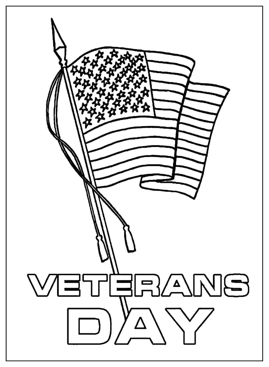 Veteranen dag thema kleurplaten