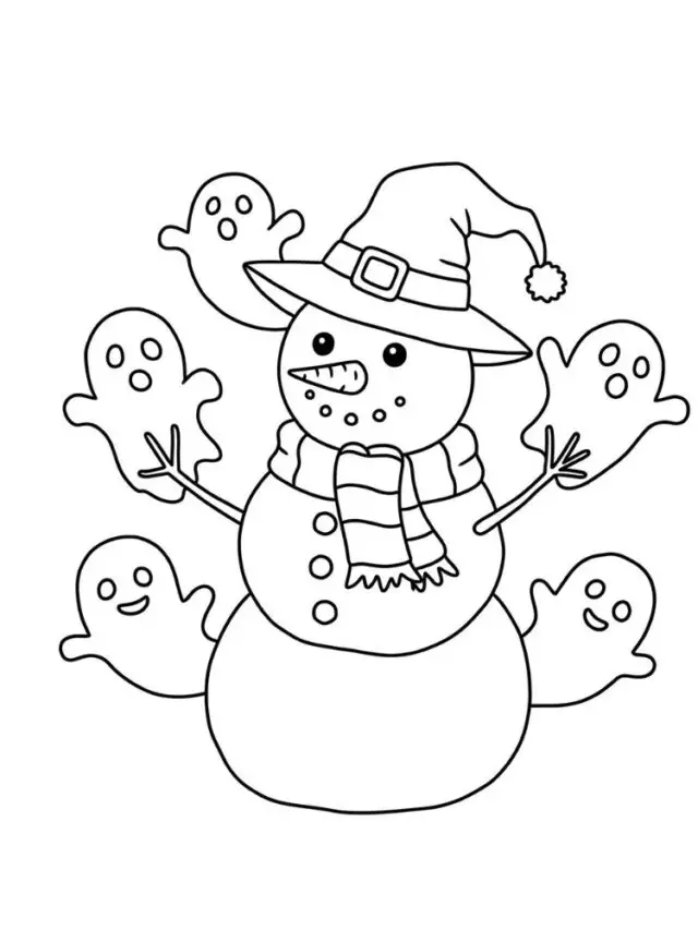 43 Spooky Xmas coloring pages (Free Printables PDF)