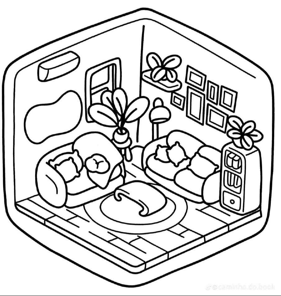 Kleurplaat Cozy Corner 8 Kleurplaat Cozy Corner1