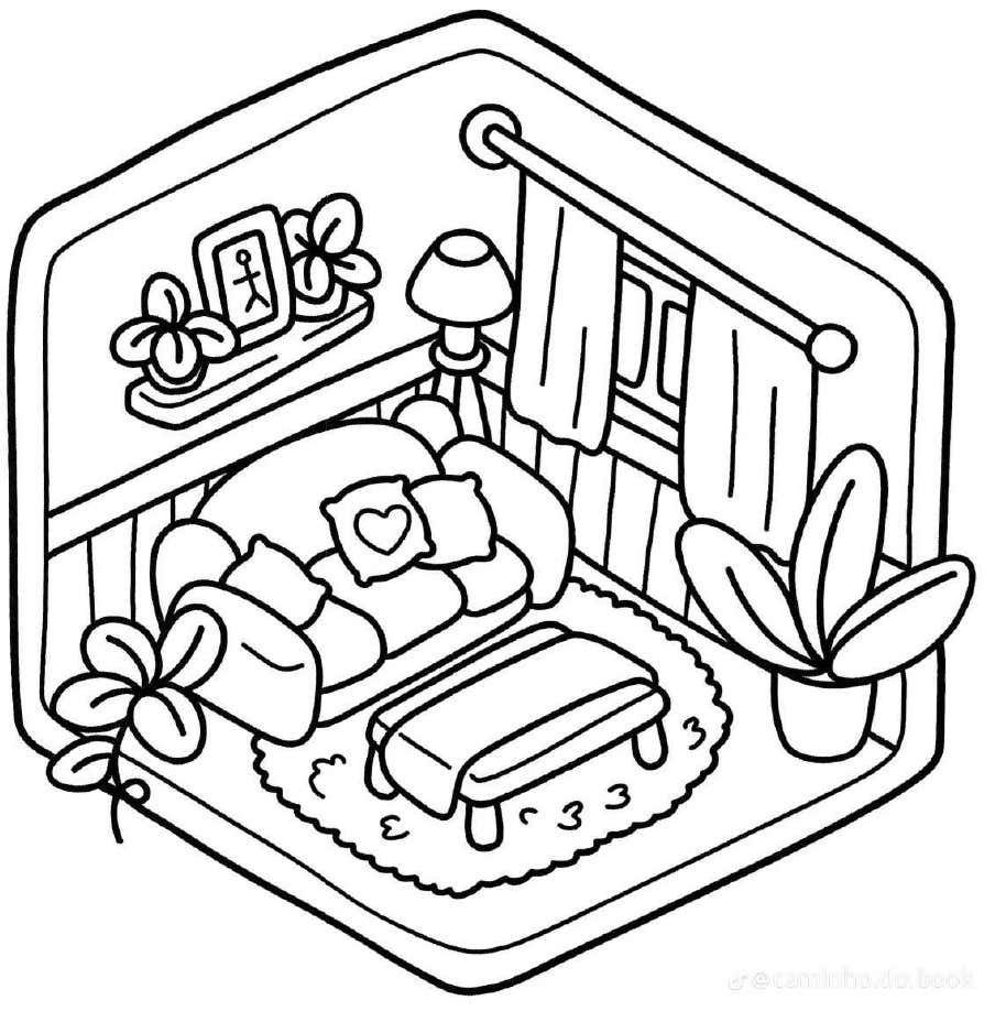 Kleurplaat Cozy Corner 11 Kleurplaat Cozy Corner4