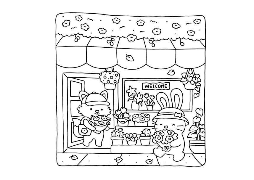 Kleurplaat Fuzzy Hygge 22 Kleurplaat Fuzzy Hygge gratis15