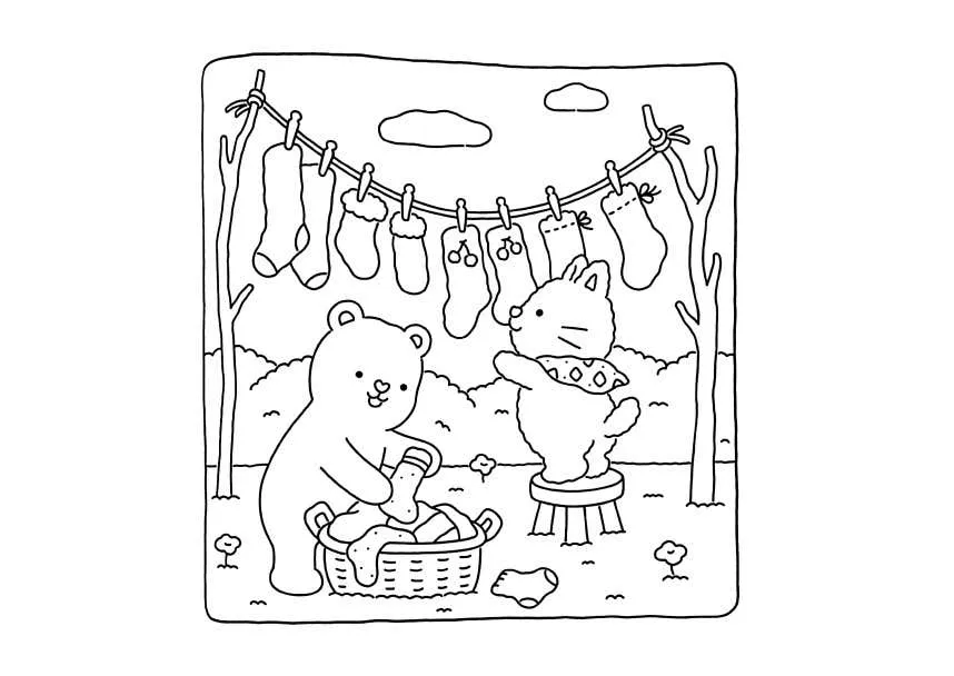Kleurplaat Fuzzy Hygge 31 Kleurplaat Fuzzy Hygge gratis24
