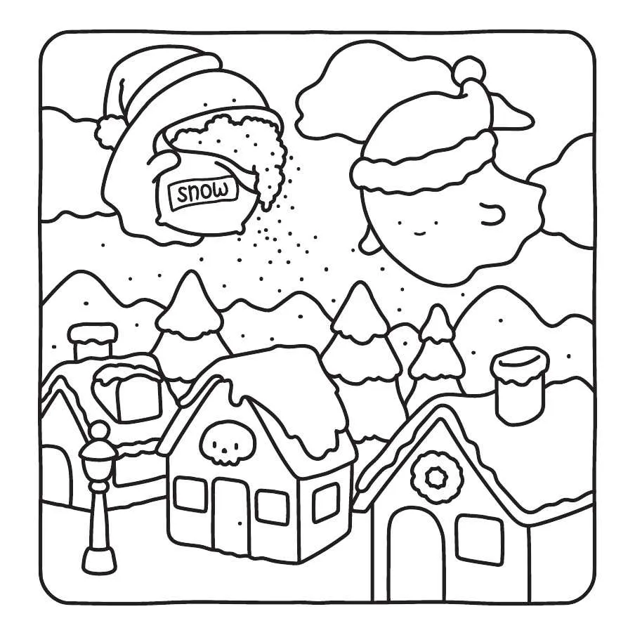 Kleurplaat Ghostly Cute Christmas 32 Kleurplaat Ghostly Cute Christmas25