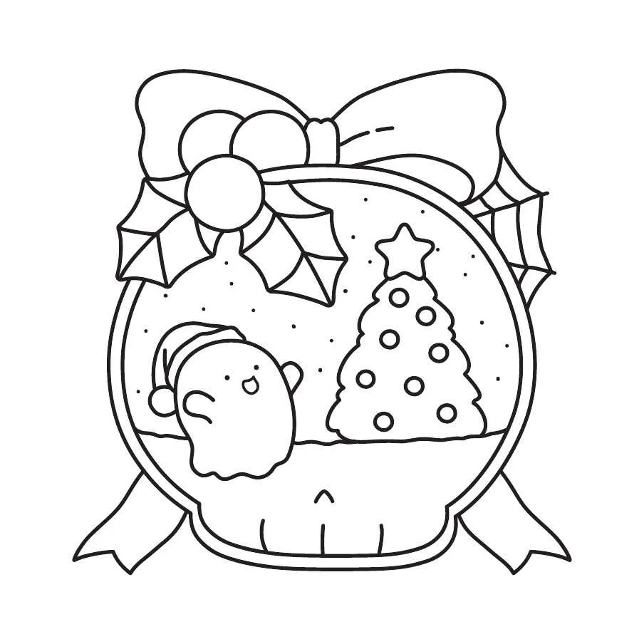 Kleurplaat Ghostly Cute Christmas 40 Kleurplaat Ghostly Cute Christmas33