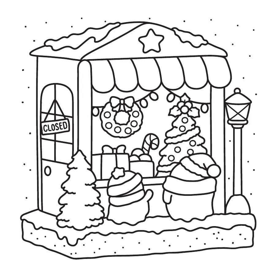 Kleurplaat Ghostly Cute Christmas 41 Kleurplaat Ghostly Cute Christmas34
