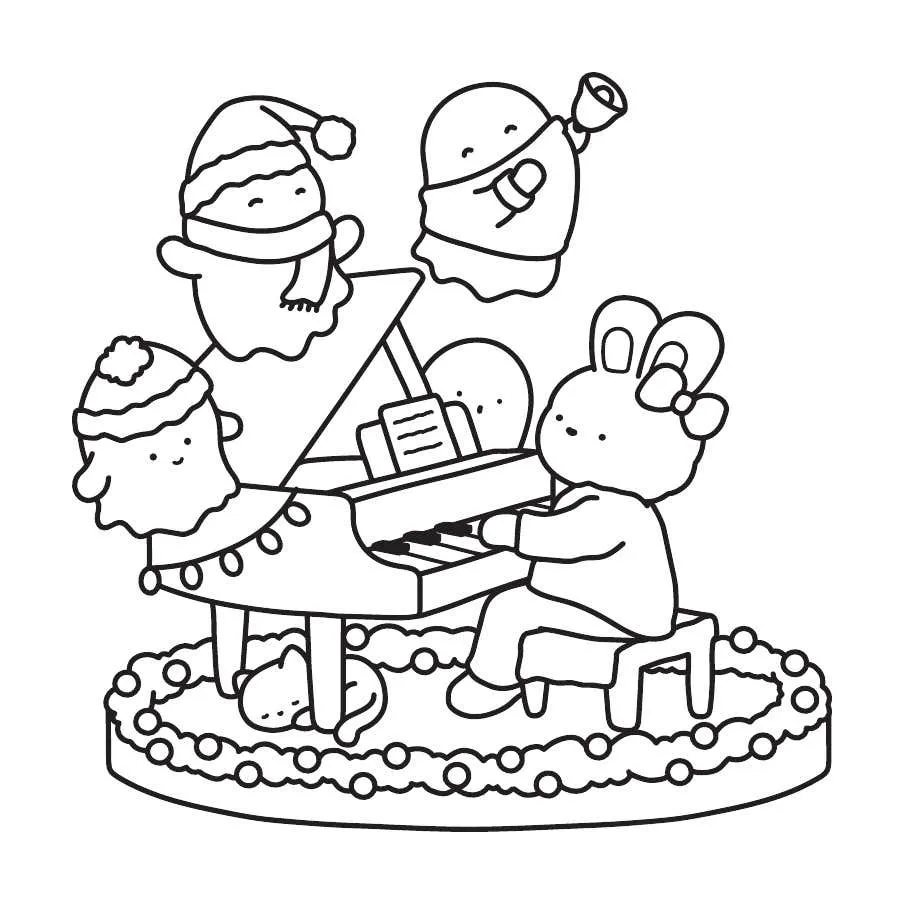 Kleurplaat Ghostly Cute Christmas 43 Kleurplaat Ghostly Cute Christmas36
