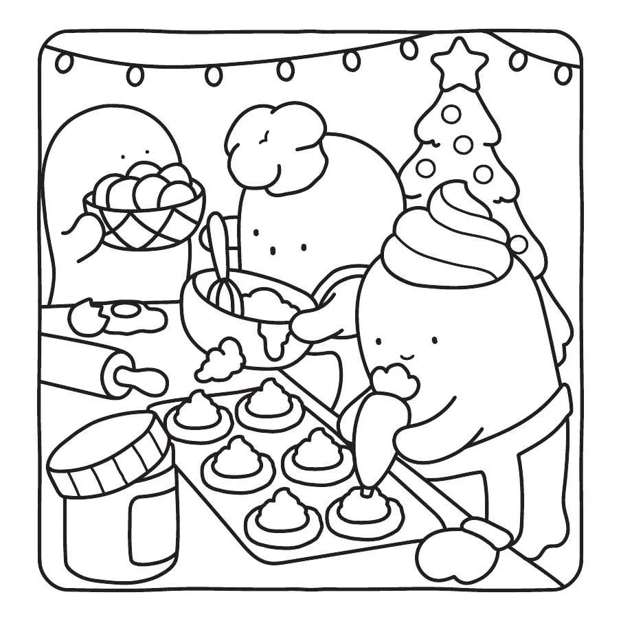 Kleurplaat Ghostly Cute Christmas 44 Kleurplaat Ghostly Cute Christmas37