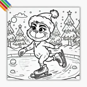 Kleurplaat Grinch