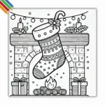 Kleurplaat Kerstsok 4 Kleurplaat Kerstsok thumbnail