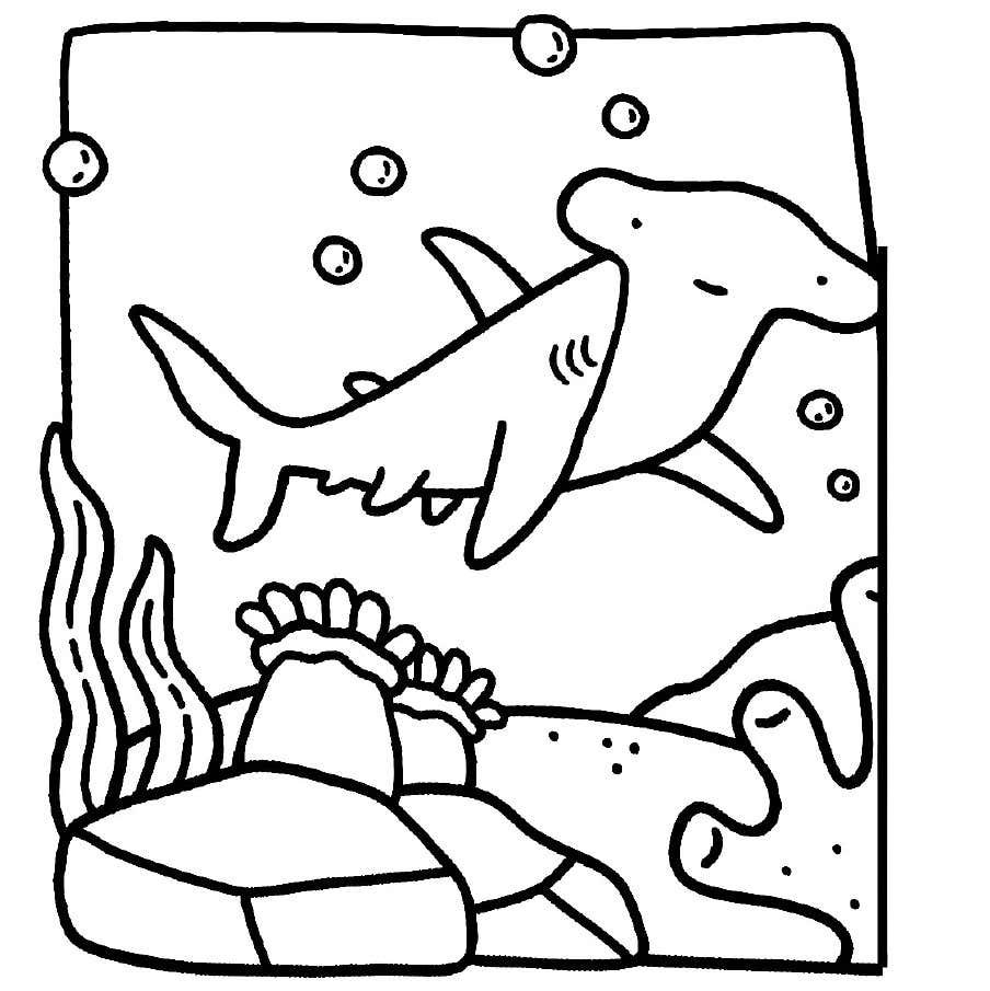 Kleurplaat Ocean Scene 17 Kleurplaat Ocean Scene10