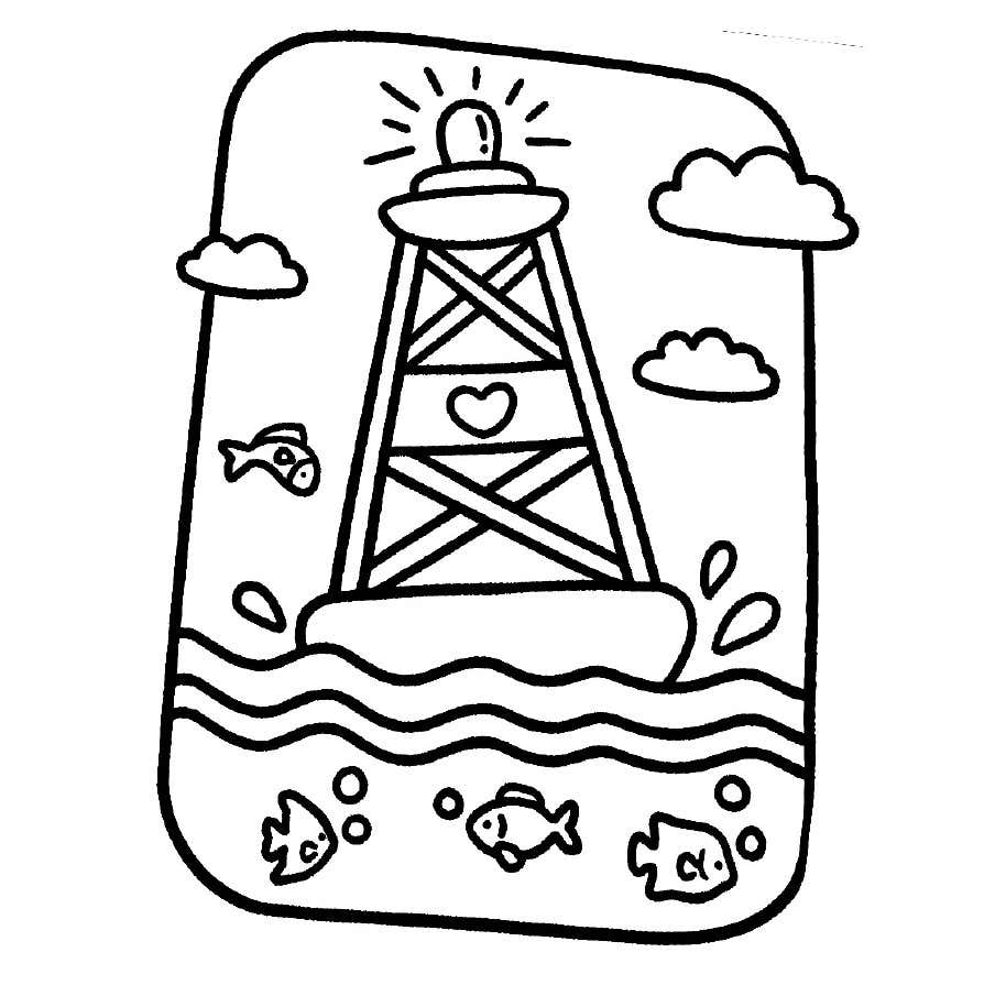 Kleurplaat Ocean Scene 24 Kleurplaat Ocean Scene17