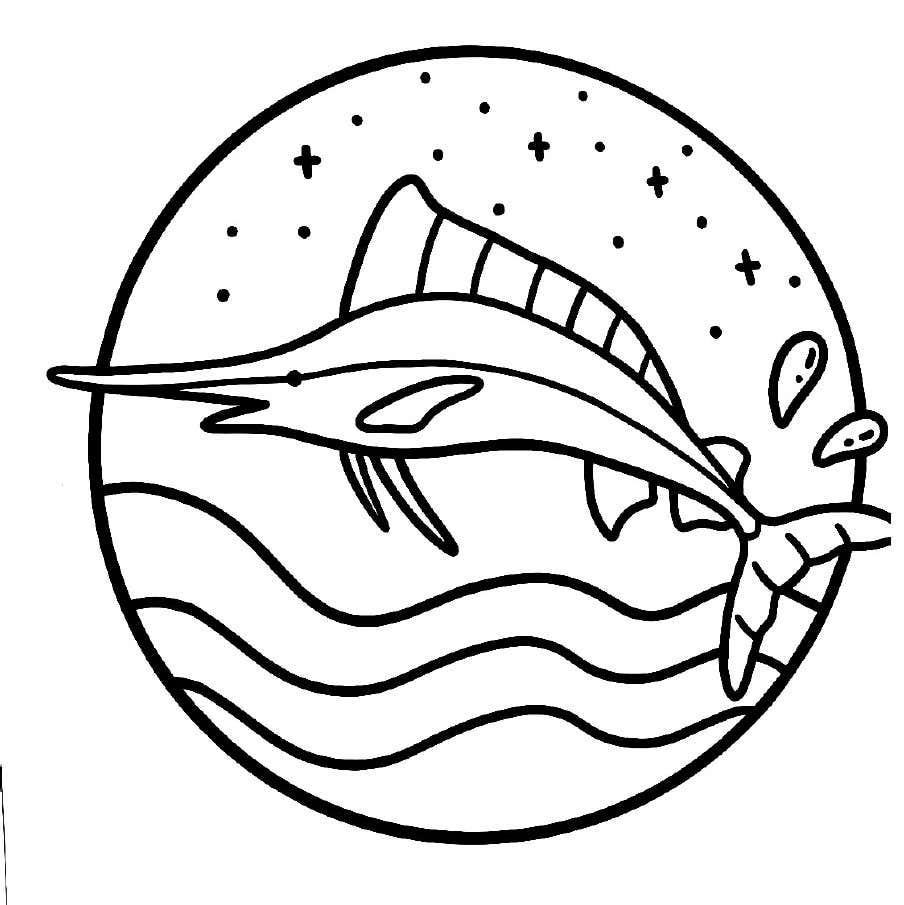 Kleurplaat Ocean Scene 46 Kleurplaat Ocean Scene39