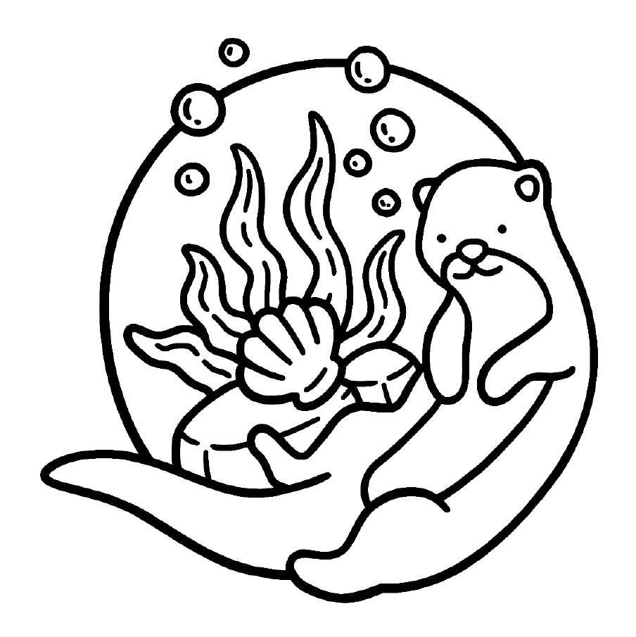 Kleurplaat Ocean Scene 49 Kleurplaat Ocean Scene42