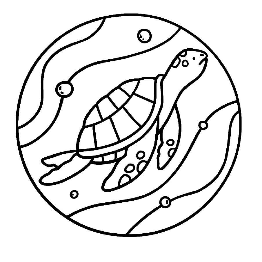 Kleurplaat Ocean Scene 53 Kleurplaat Ocean Scene46