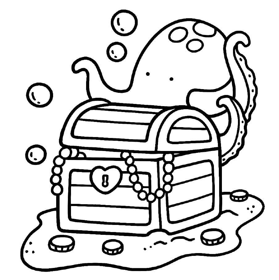 Kleurplaat Ocean Scene 54 Kleurplaat Ocean Scene47