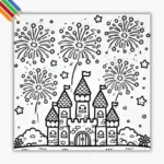 Kleurplaat Vuurwerk thumbnail