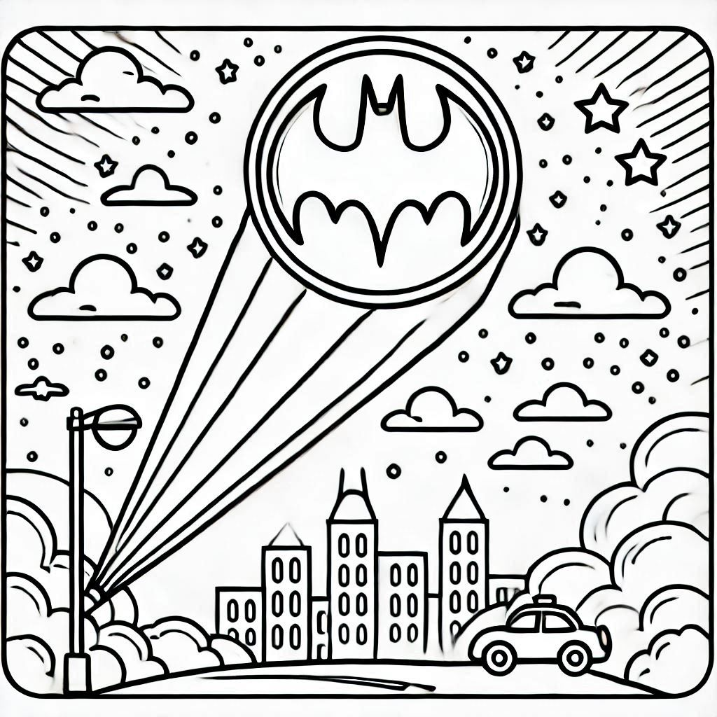 Kleurplaat Batman 15 Kleurplaat Batman Unieke3